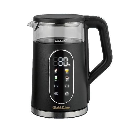  קומקום נשלף זכוכית דיגיטלי שחור / ATL-772B