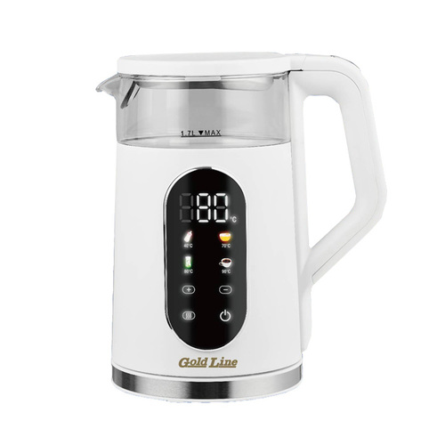  קומקום נשלף זכוכית דיגיטלי לבן / ATL-772W