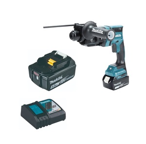 פטישון נטען בראשלס + סוללה 4 אמפר ומטען - MAKITA DHR182 18V SDS-PLUS