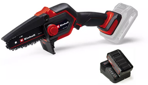 משור שרשרת מיני נטען 18V דגם GE-PS 18/15 Li BL-Solo כולל סוללה 4AH מבית Einhell