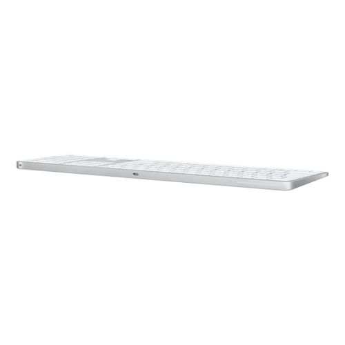 מקלדת אלחוטית למחשב מק יבואן רשמי סי.דאטה Apple Magic Keyboard with Touch ID and Numeric Keypad for Mac models with Apple silicon - White Keys MXK73HB/A
