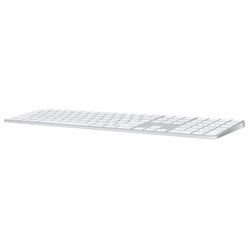 מקלדת אלחוטית למחשב מק יבואן רשמי סי.דאטה Apple Magic Keyboard with Touch ID and Numeric Keypad for Mac models with Apple silicon - White Keys MXK73HB/A