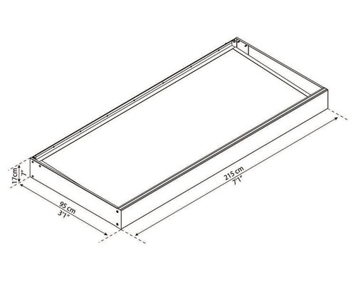 גגון SOPHIA אפור - לבן אופל 1X2.2