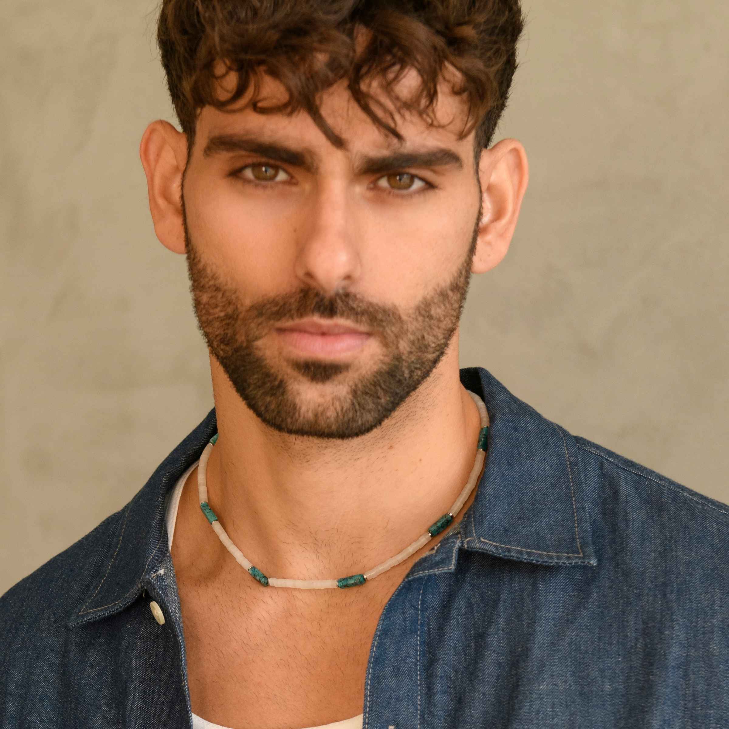 שרשרת אבני-חן מונסטון וג