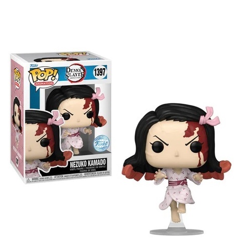 בובת פופ אנימה: דימון סלייר - נזוקו קמאדו - Funko POP! Anime: Demon Slayer - Nezuko Kamado #1397 (מדבקה כסופה אקסקלוסיבית)