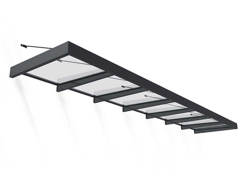 גגון SOPHIA XL אפור שקוף 1.4x6.6
