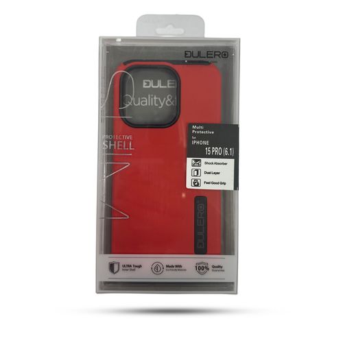 Dulero Case For iPhone 15 Pro 6.1 Red 