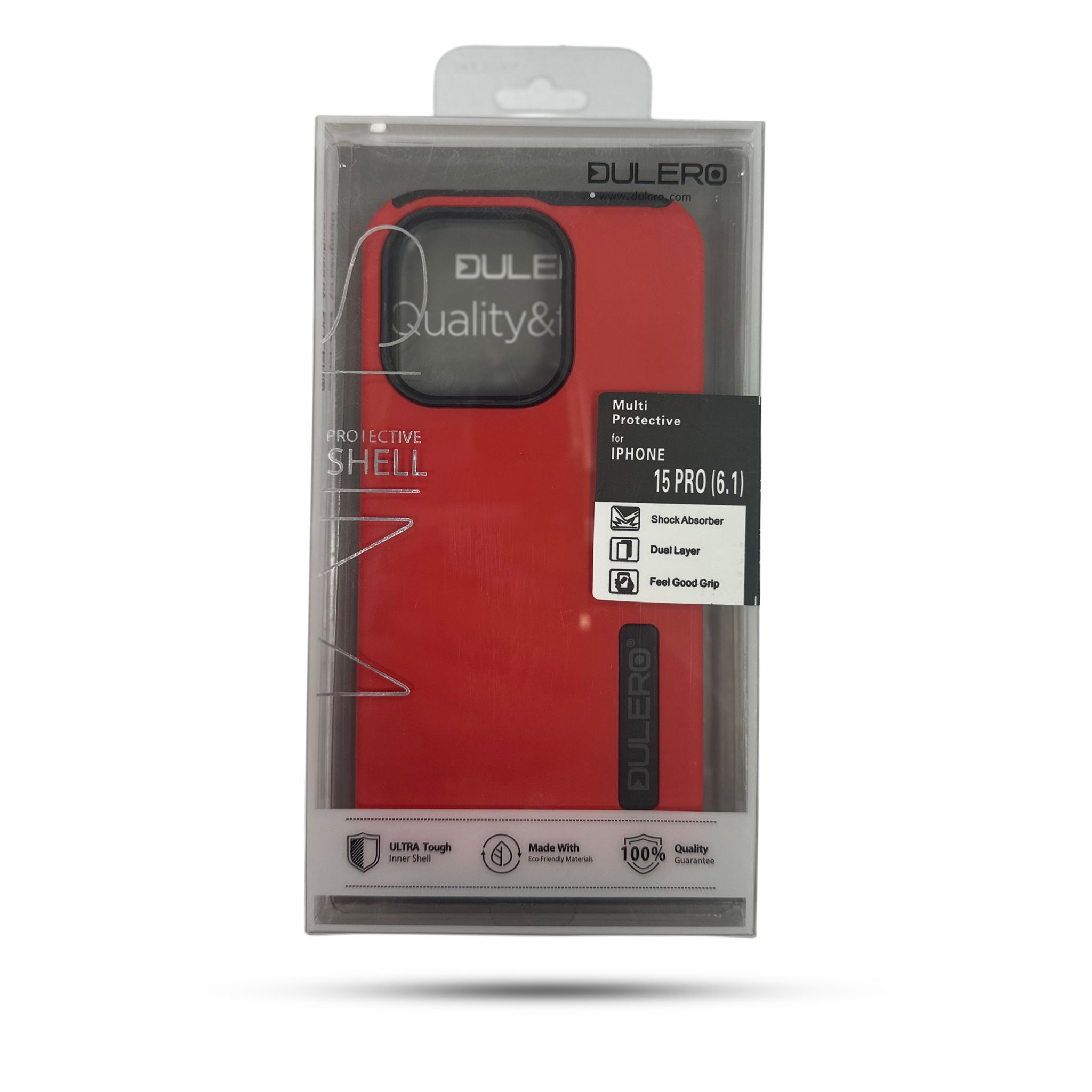 Dulero Case For iPhone 15 Pro 6.1 Red 