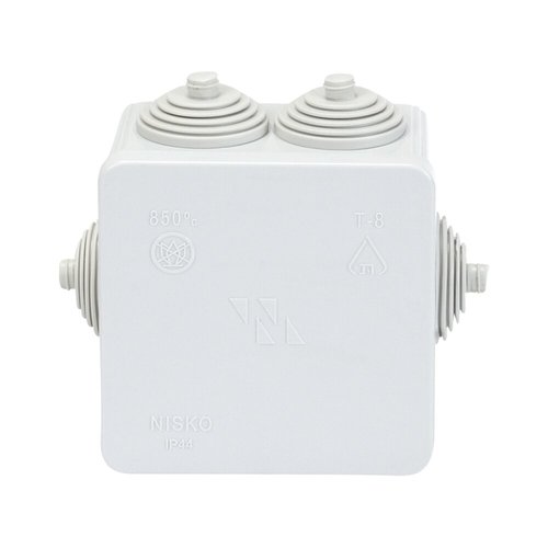  קופסת הסתעפות עם פטמות 80X80X50 IP44 