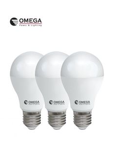 שלישיית נורות לד A60 בסיס E27  10W
