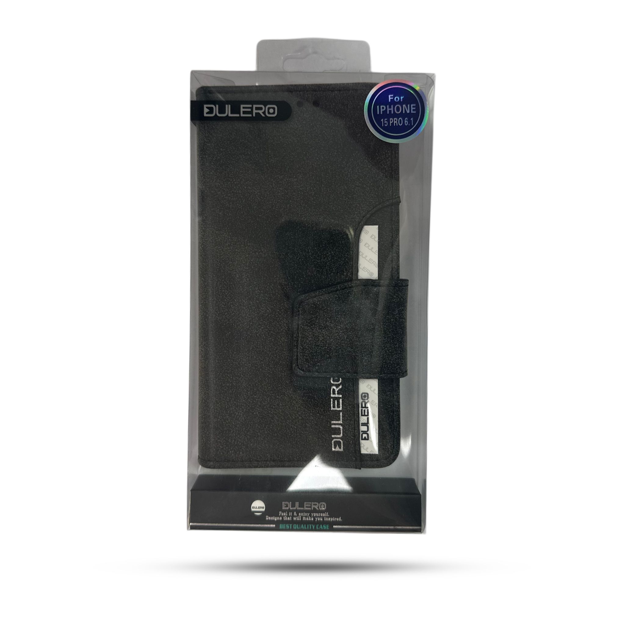 נרתיק ספר Dulero for iPhone 15 Pro 6.1 Black