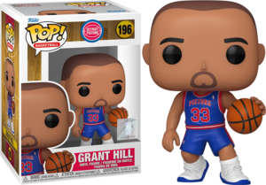 בובת פופ כדורסל: דטרויט פיסטונס - גרנט היל - Funko POP! Basketball: Detroit Pistons - Grant Hill #196
