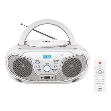 רדיו דיסק לבן+שלט JVC RD-N327W