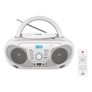 רדיו דיסק לבן+שלט JVC RD-N327W