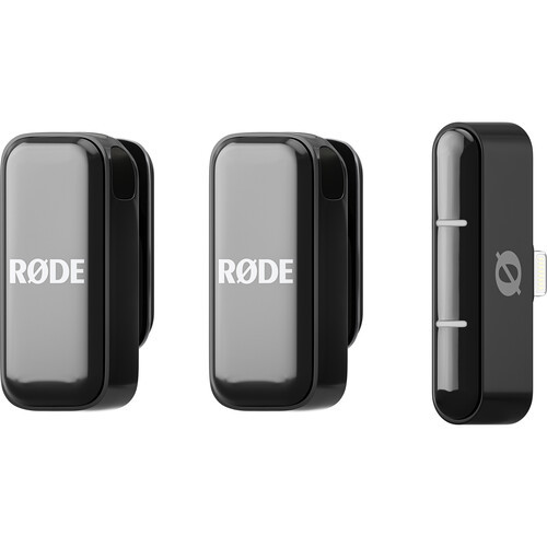RODE Wireless Micro מערכת זוג מיקרופונים אלחוטיים קומפקטית בחיבור USB-C