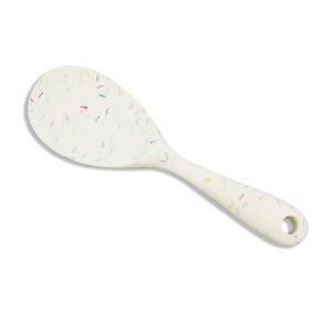 כף סיליקון רחבה 22.5 ס"מ לבן Sprinkle סולתם