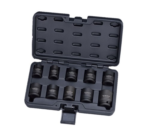 סט בוקסות אימפקט GS KING TOOLS 1020537 הכולל 10 בוקסות 12PT במידות 13-24 מ