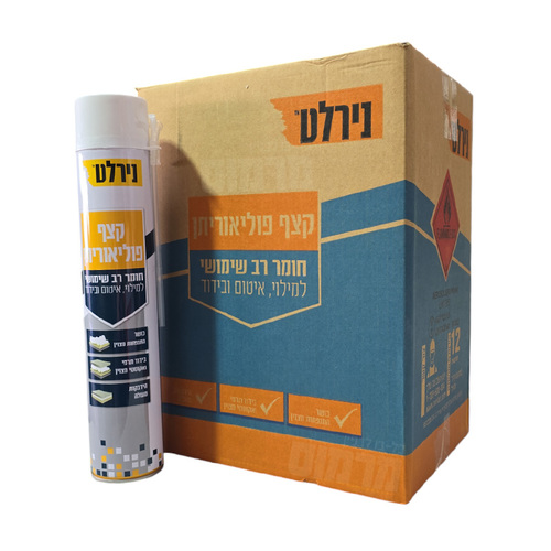 קרטון 12 יחידות קצף פוליאוריתן 750 מ