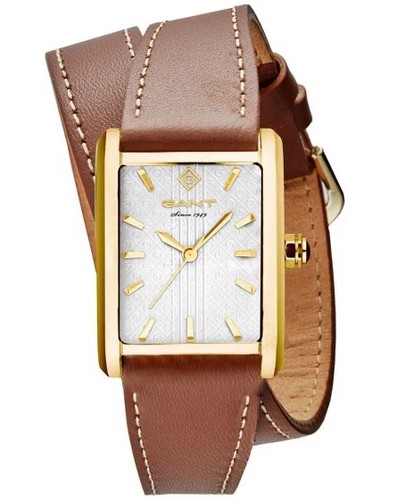 GANT G173004 לנשים רצועת עור כפולה מלאי קטן מהרו להזמין