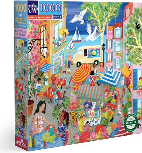 EEBOO פאזל 1000 חלקים- שוק בצרפת