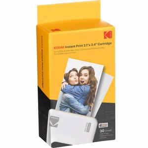 30 תמונות kodak instant print 2.1 x 3.4 cartridge