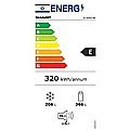 מקרר ‏572 ‏ליטר Sharp SJ8960WH שארפ 4 דלתות מקפיא תחתון זכוכית לבנה