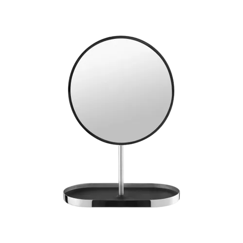 מראה נירוסטה מבריקה בשילוב מגש MODO Cosmetic mirror