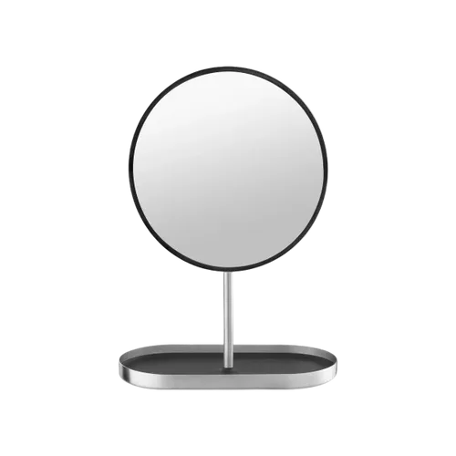 מראה נירוסטה מאט בשילוב מגש MODO Cosmetic mirror