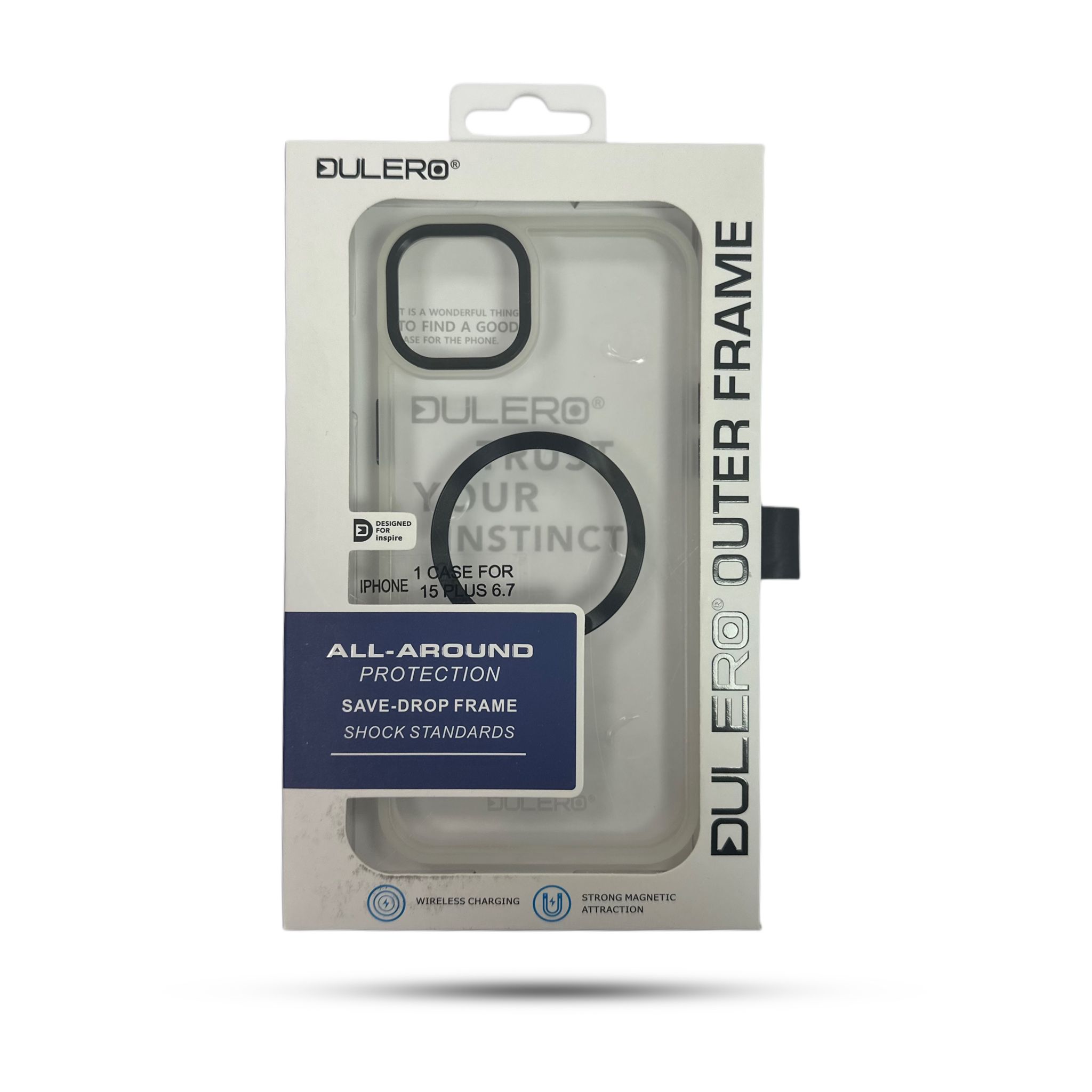 Dulero MagSafe for iPhone 15 Plus 6.7 White and Black