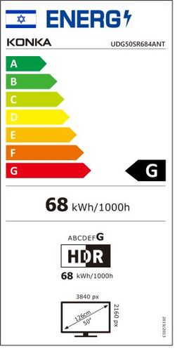 טלוויזיה חכמה ''Konka 4K LED Google TV  50