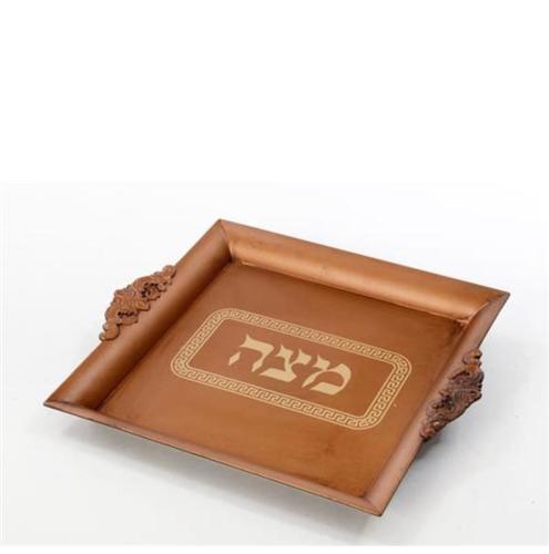 מגש מצה ענתיק בצבע חום