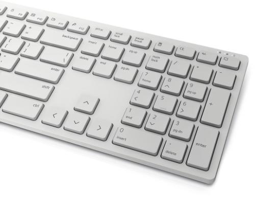 סט מקלדת עכבר Dell Pro Wireless Keyboard and Mouse - KM5221W - Hebrew - White 