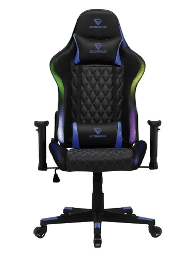 מושב גיימינג SCORPIUS LIGHTNING BLUE