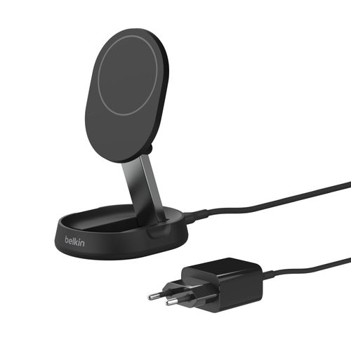 מעמד טעינה אלחוטי כולל מטען קיר Belkin BoostCharge Pro WIA008-VFBK צבע שחור