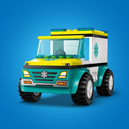 לגו סיטי - אמבולנס חירום וגולש סנובורד  60403