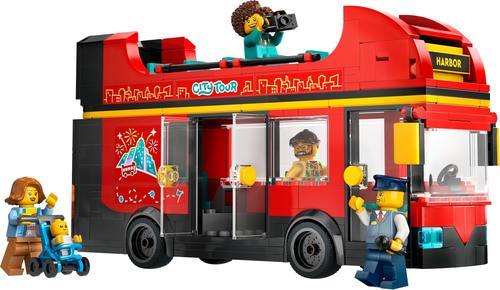 לגו סיטי - אוטובוס תיירות אדום דו קומתי   60407