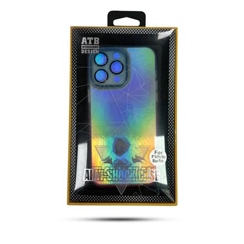  Anti Shock Case For iPhone 14 Pro Max 6.7 Blue-Pink
