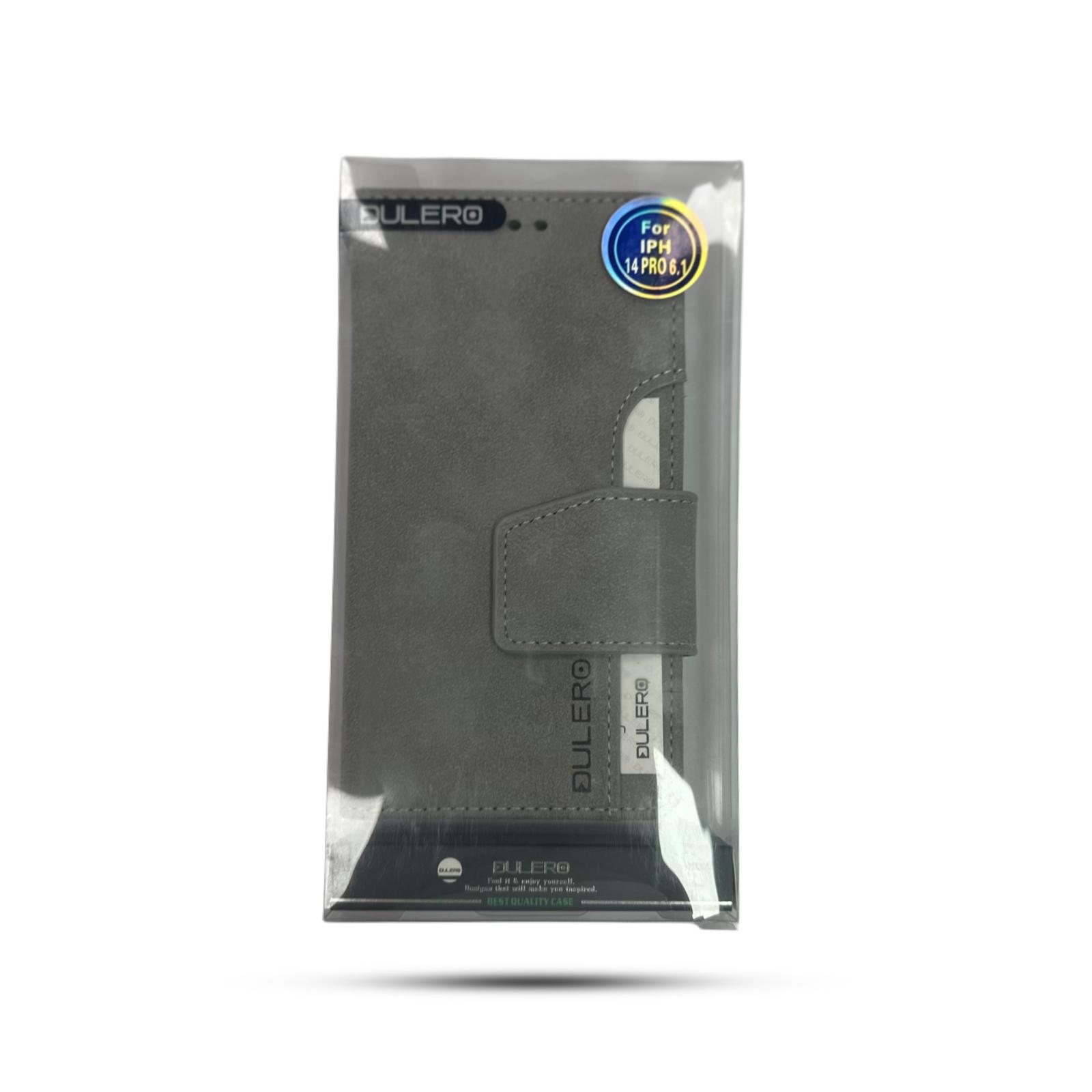 נרתיק ספר Dulero for iPhone 14 Pro 6.1 Gray