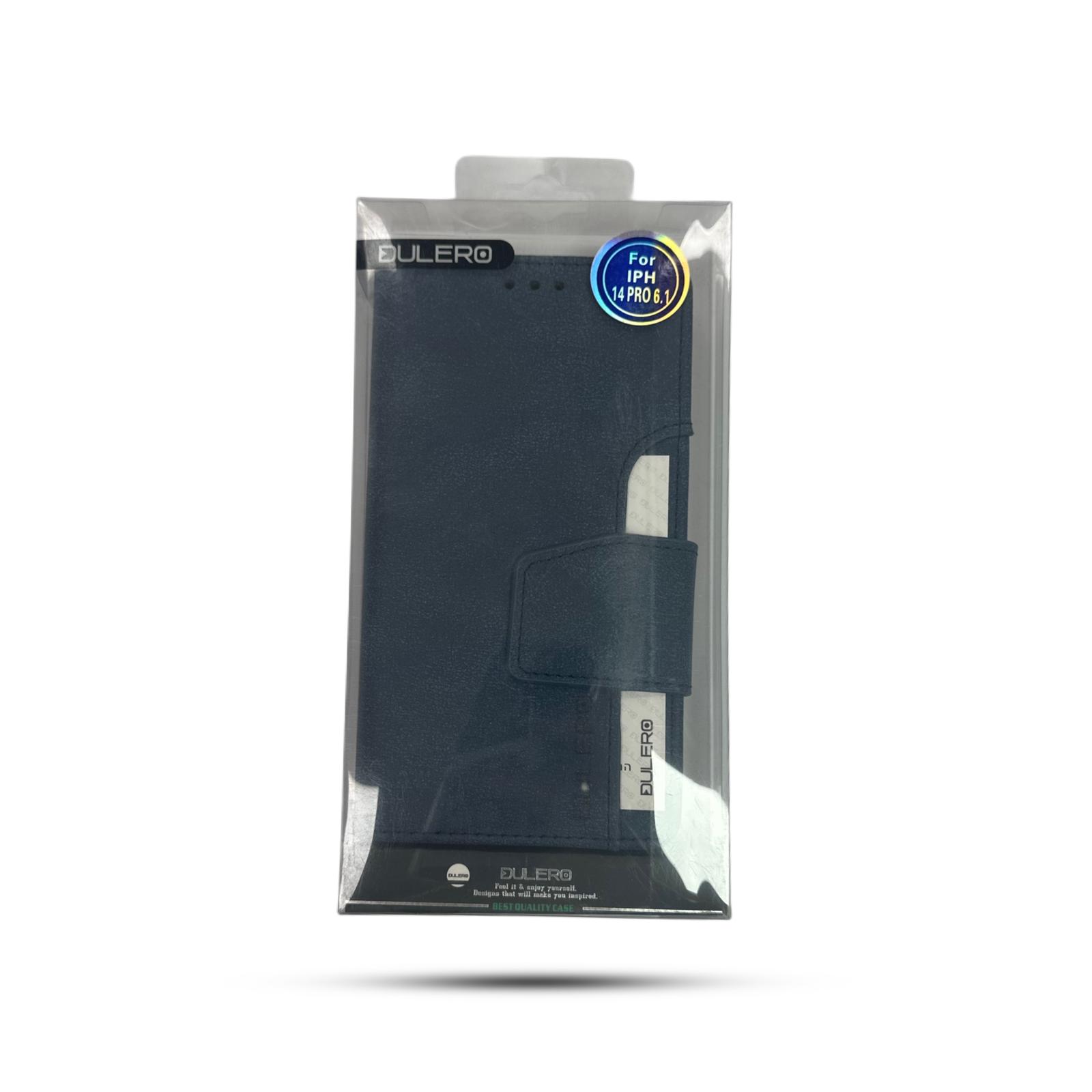 נרתיק ספר Dulero for iPhone 14 Pro 6.1 dark Blue