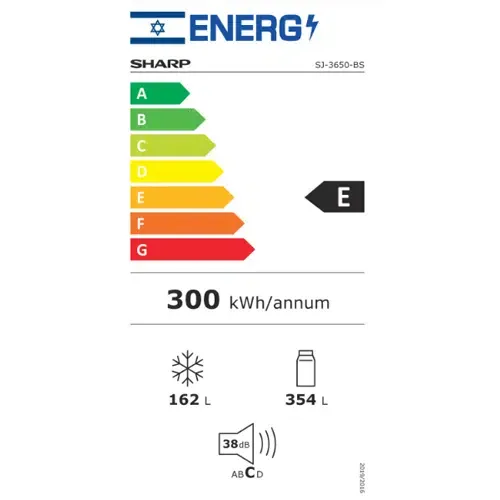 מקרר מקפיא עליון - 514 ליטר Sharp שארפ SJ-3650-BG בז