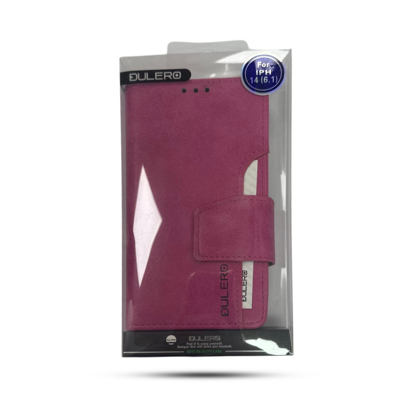 נרתיק ספר Dulero for iPhone 14 6.1 Pink