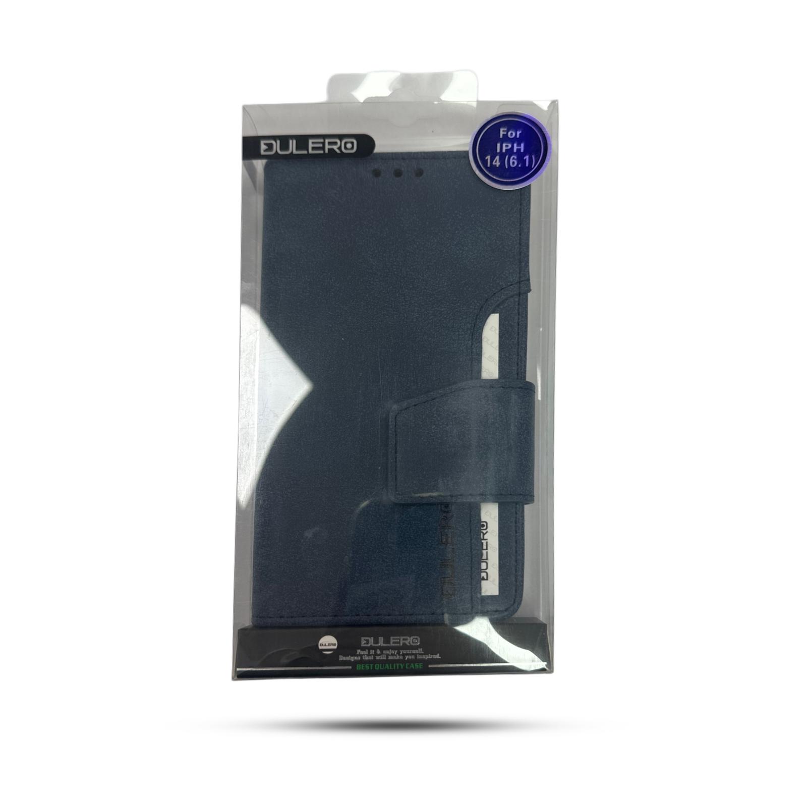 נרתיק ספר Dulero for iPhone 14 6.1 Dark Blue