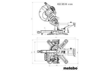 מסור גרונג מטאבו Metabo KGS 305 M 