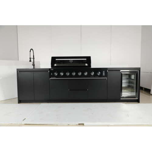 מטבח חוץ גוסטו אלומיניום – GUSTO Collection 6 +Sink + Fridge