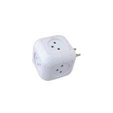 מפצל חשמל קוביה 5 שקעים SEMICOM  