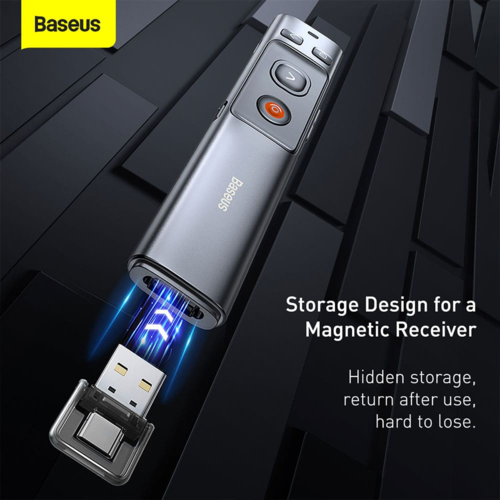 שלט מצגות + מצביע לייזר Baseus Orange Dot Wireless Presenter