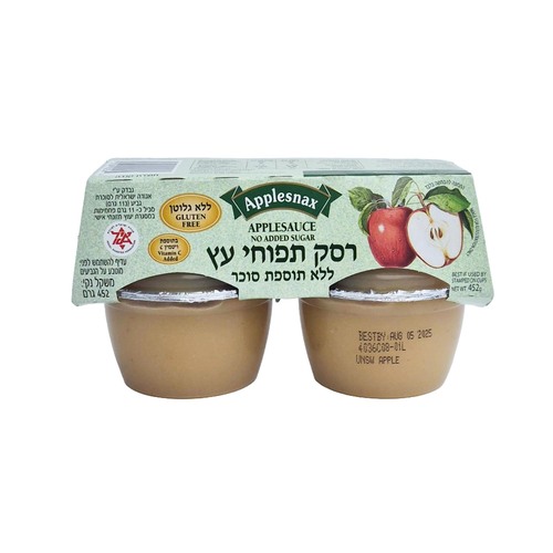 אפלסנקס רביעיית רסק תפוחי עץ ללא תוספת סוכר 452 גרם