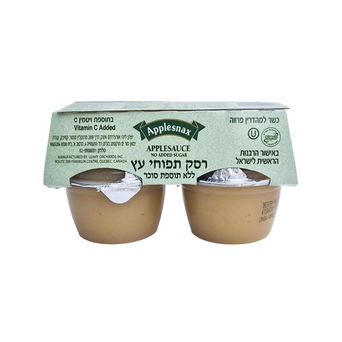 אפלסנקס רביעיית רסק תפוחי עץ ללא תוספת סוכר 452 גרם