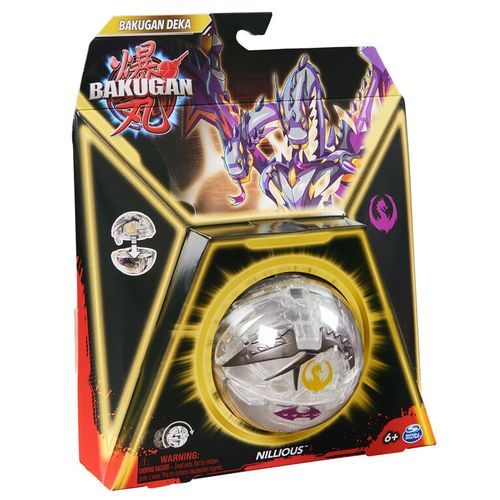 כדור בקוגן Bakugan Deka ג'מבו משנה צורה לדמות עם ליבת כוח וקלף עונה 5 - NILLIOUS