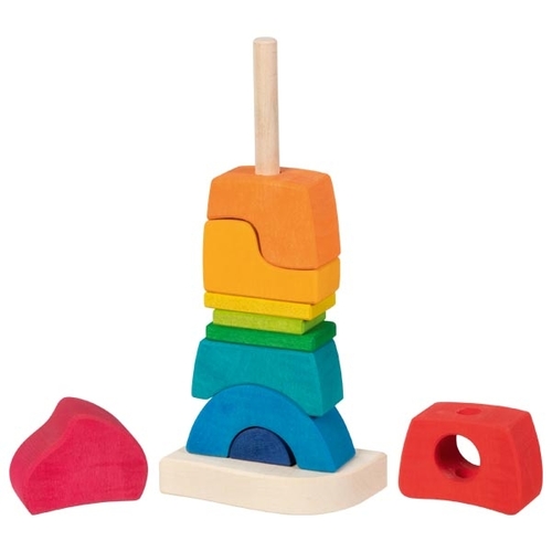 טירה על מוט GOKI צעצועי עץ  ברוח אנתרופוסופית 58350 